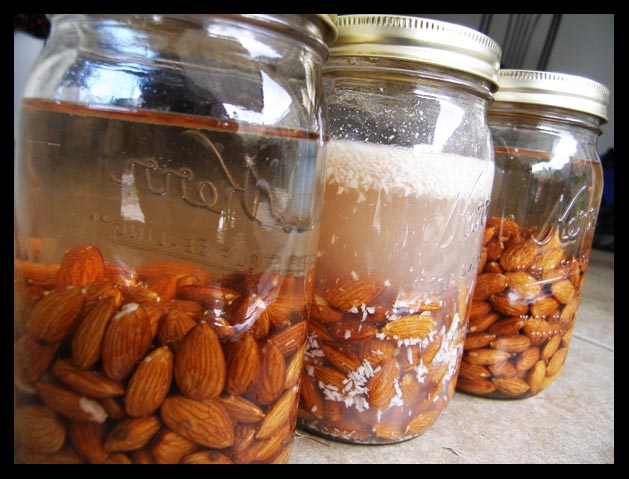 jars-of-almonds-soaking